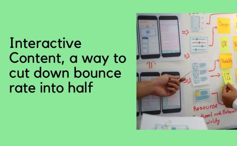 Interactive Content, a way to cut down bounce rate in half