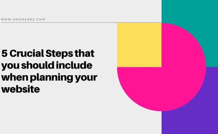 5 Crucial Steps that you should include when planning your website